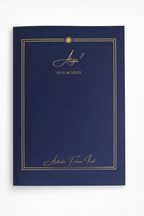 'Fortune Favours the Bold' Notebook- Navy Blue
