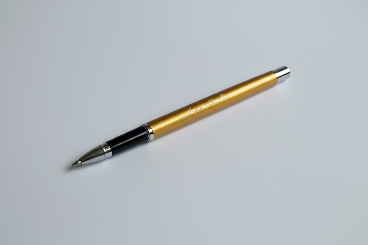 'Fortune Favours the Bold' Pen - Gold
