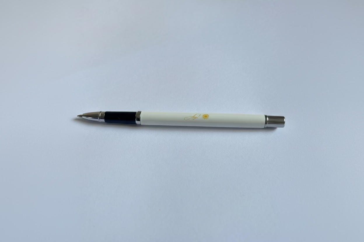 'Always prepared' Pen - White